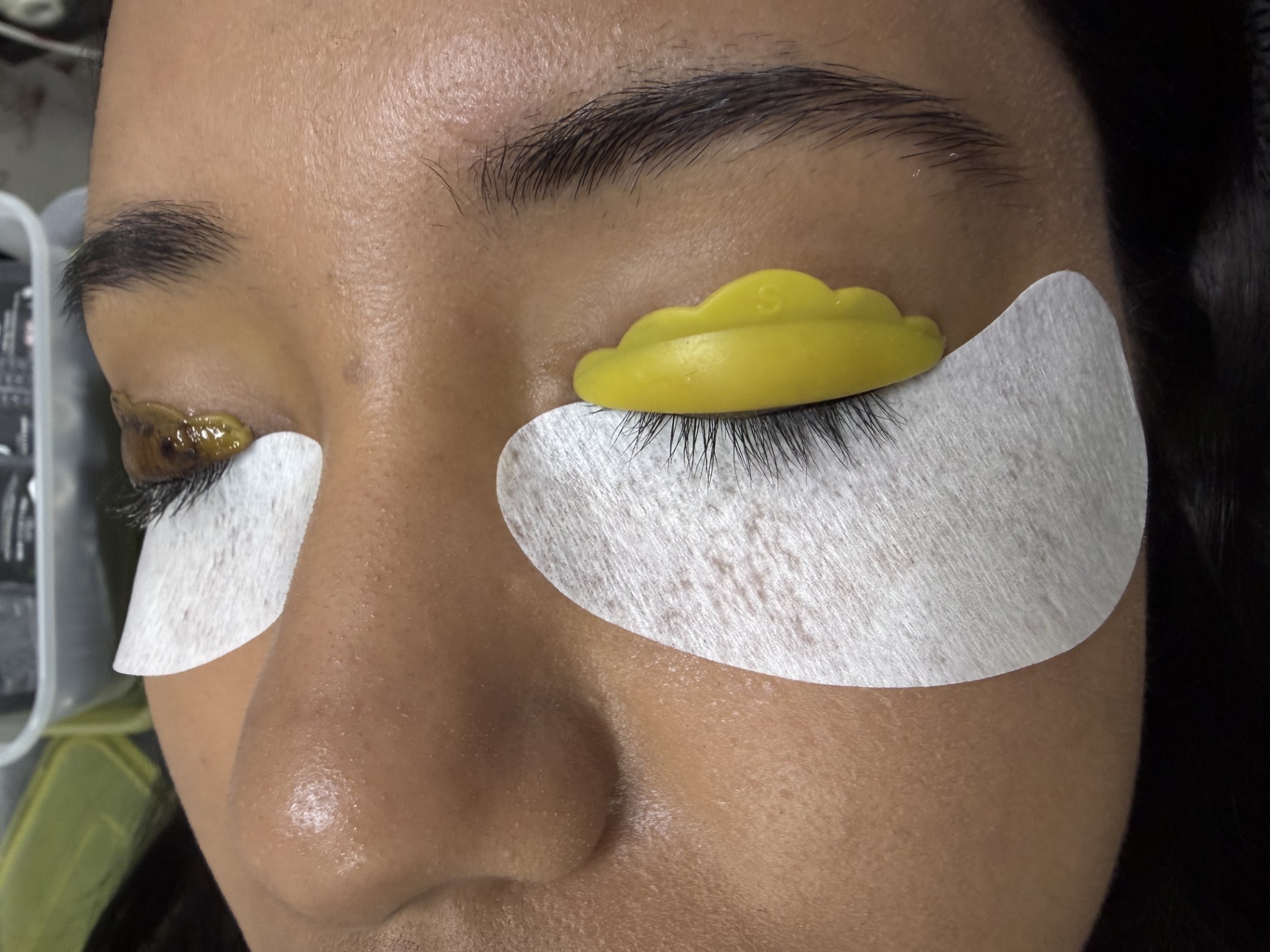 Before Lash lift & tint
